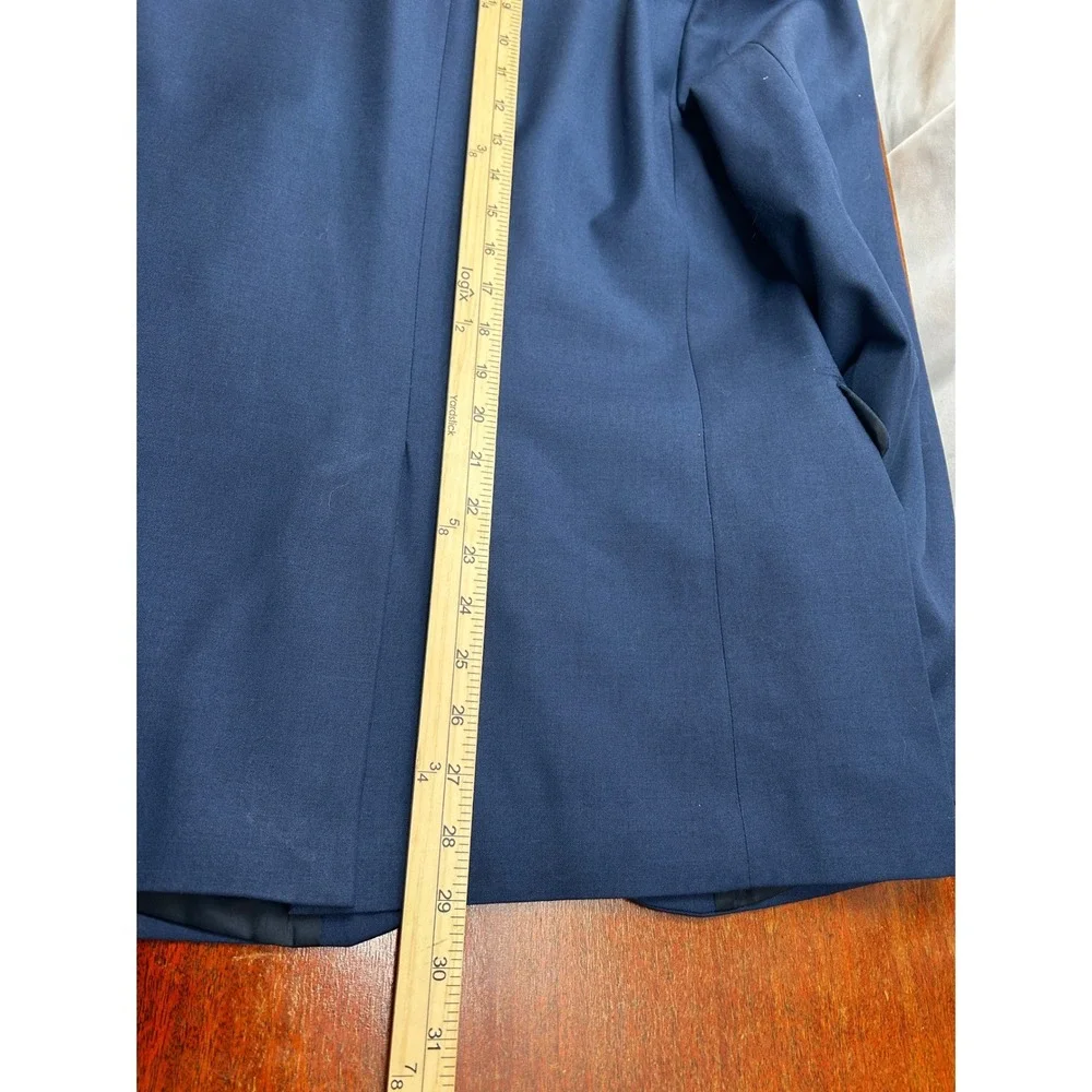Shades of‎ Grey Micah Cohen Blazer Men's Small Navy Wool Blend Tailored Modern